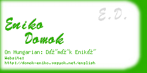 eniko domok business card